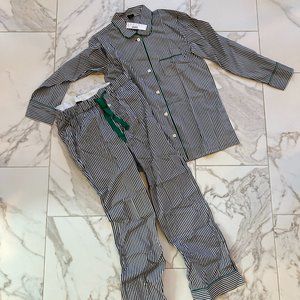 NWT J.Crew Striped Classic Pajama Set Size XS